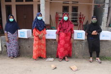 Human Initiative Distribusikan Paket Makanan pada Masyarakat Terdampak Covid-19 di Serang