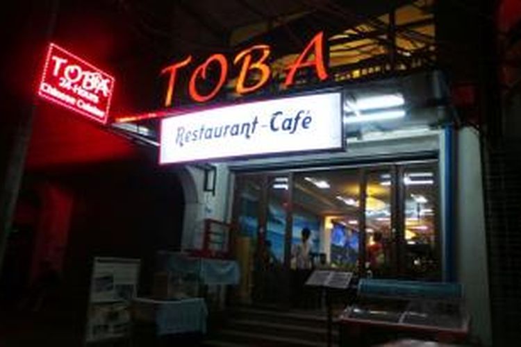 Restoran Toba yang terletak di Nawaday Street Dagon Township nomor 15, Yangon, Myanmar. 