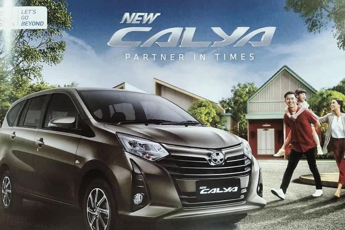 Ilustrasi brosur Toyota Calya terbaru