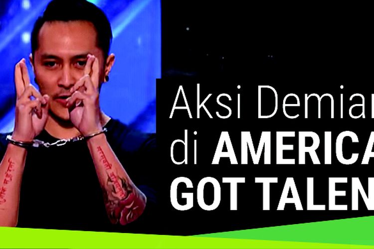 Ilusionis asal Indonesia, Demian Aditya berhasil membuat para penonton dan juri audisi Americas Got Talent (AGT) 2017 menahan napas dengan aksi panggungnya.
