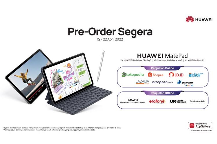 Preorder HUWEI MatePad. 