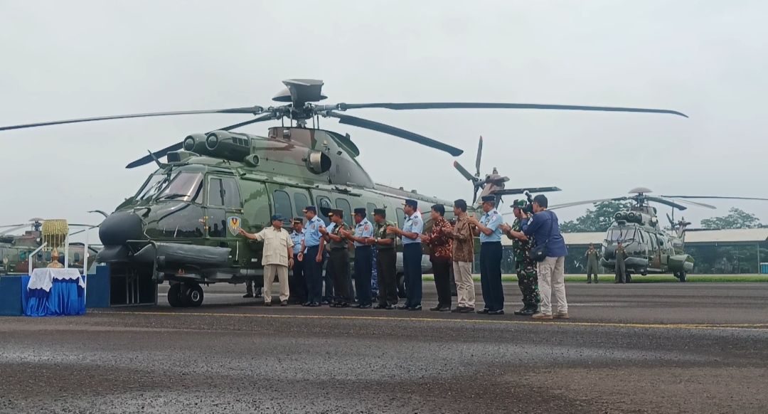 Serahkan 8 Helikopter ke TNI AU, Prabowo: Kita Ingin Angkatan Udara yang Lebih Tangguh Lagi