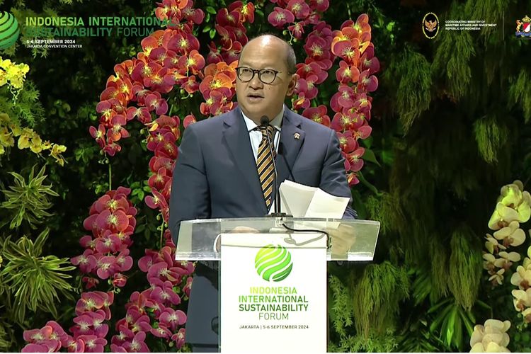 Tangkapan layar dari video yang menampilkan Menteri Investasi Indonesia/Kepala Badan Koordinasi Penanaman Modal Rosan Roeslani dalam Indonesia International Sustainability Forum (ISF) 2024 di Jakarta Convention Center (JCC), Jakarta, Kamis (5/9/2024).