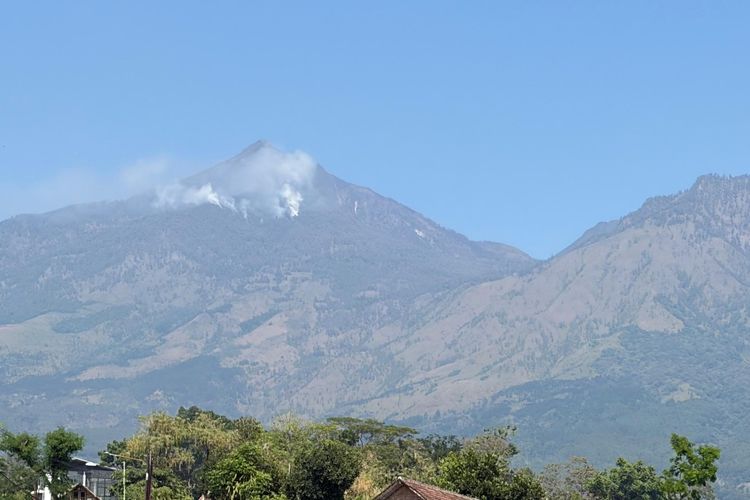 Karhutla Gunung Arjuno Belum Padam sejak Sabtu, Petugas Kesulitan Jinakkan Api