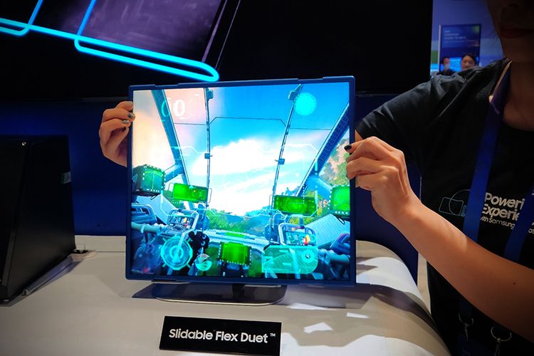 Samsung Flex Slidable Duet, konsep laptop dengan layar yang bisa digeser