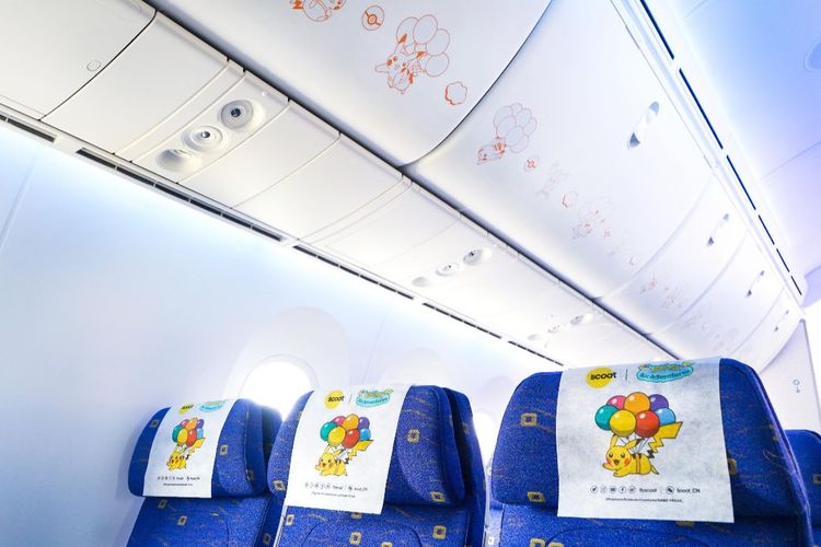 Jet Pikachu akan terbang dari Singapura menuju Jepang atau Korea Selatan.