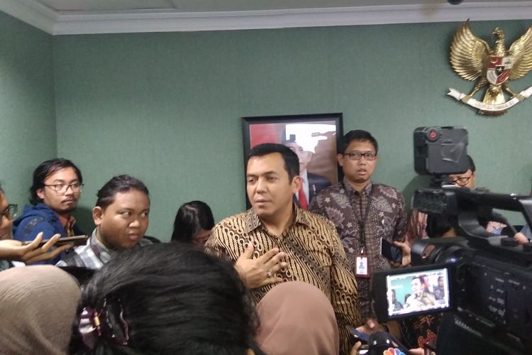Direktur Utama Krakatau Steel Silmy Karim saat diwawancarai awak media di Jakarta, Jumat (13/12/2019).
