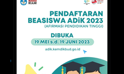 Pendaftaran Beasiswa ADiK 2023 Dibuka, Simak Syarat dan Keuntungannya