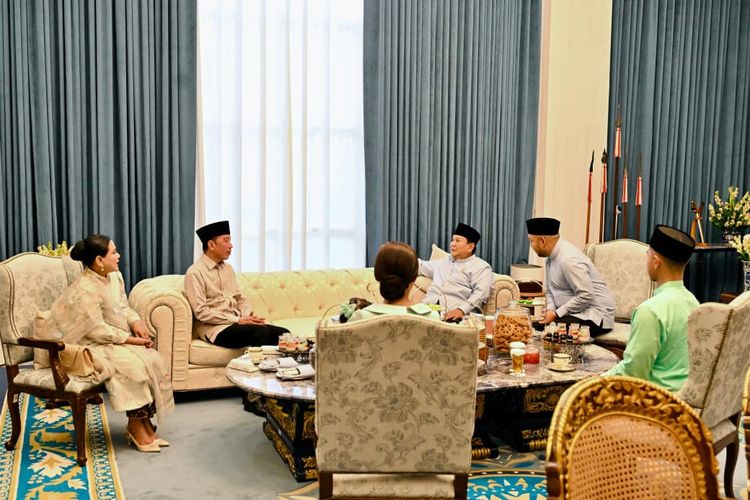 Selain SBY, Jokowi Juga Hadir Halalbihalal Bersama Prabowo di Istana 