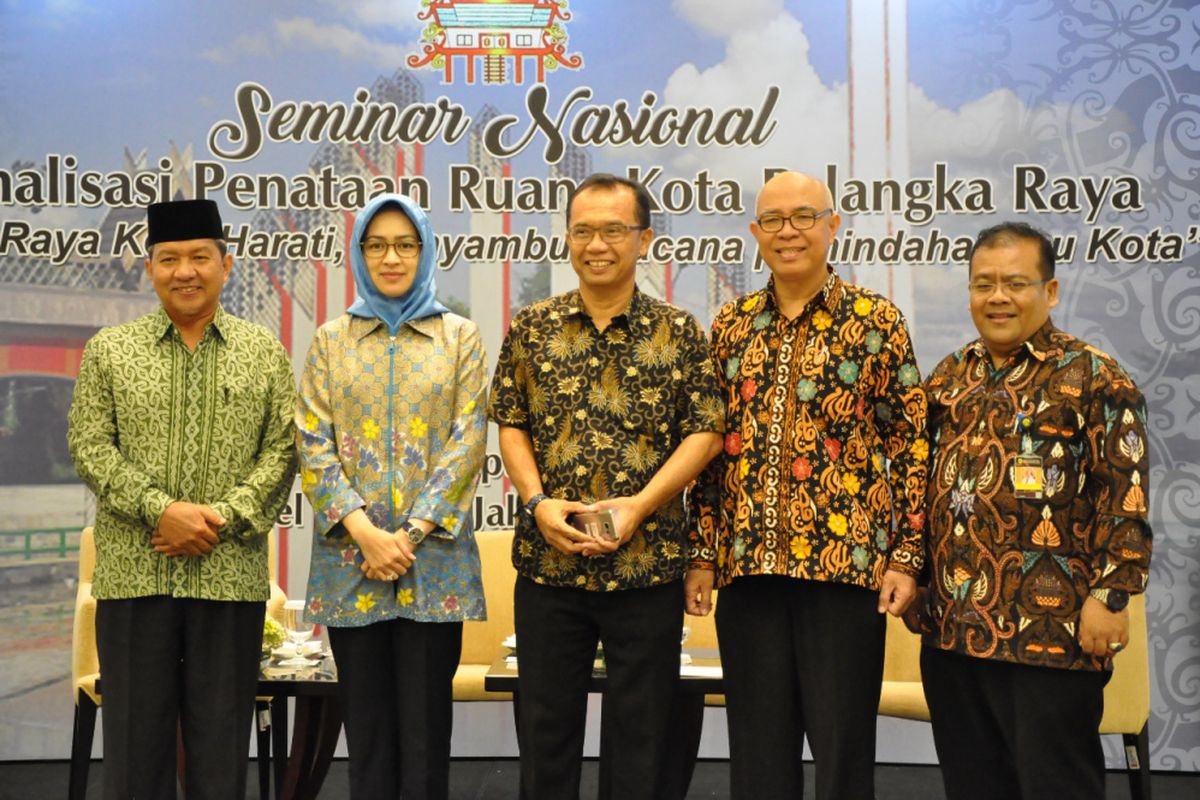 Seminar Nasional Optimalisasi Penataan Ruang Kota Palangka Raya bertema ?Palangka Raya Kota Harati, Menyambut Wacana Pemindahan Ibukota?, Selasa (18/9/2018) di Jakarta. 