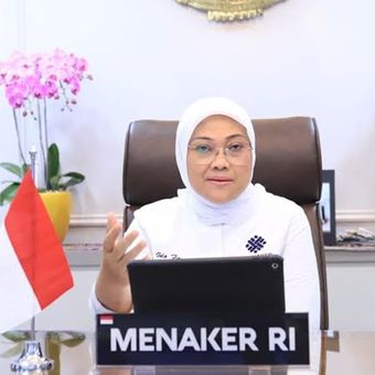 Menteri Ketenagakerjaan Ida Fauziyah 