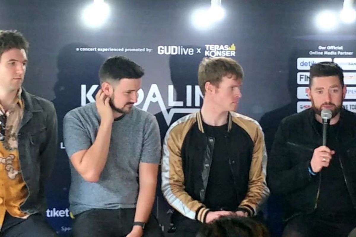 Kodaline saat menggelar jumpa pers di kawasan Kebayoran Baru, Jakarta Selatan, Kamis (28/2/2019).