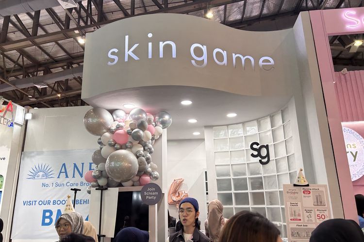 Booth Skin Game di Jakarta X Beauty 2024.