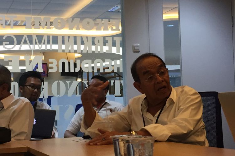 Direktur Utama PT Hutama Karya Bintang Perbowo saat bertandang ke kantor redaksi Kompas.com, Kamis (1/11/2018).