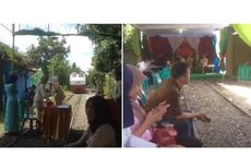 Viral Video Pesta Pernikahan di Rel KA, Apa Kata PT KAI?