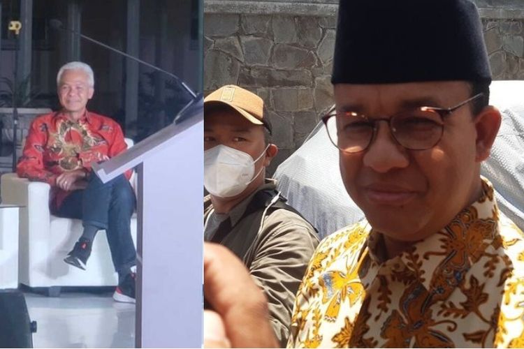 Kolase foto Gubernur Jawa Tengah Ganjar Pranowo, Gubernur Jawa Barat Ridwan Kamil dan Mantan Gubernur DKI Jakarta Anies Baswedan.