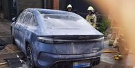 Pantauan di Lokasi Kejadian BYD Seal Terbakar di Palmerah