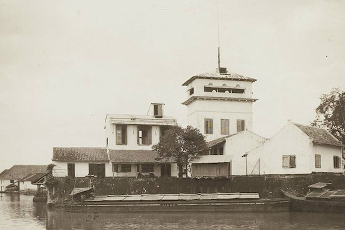 Bangunan Museum Bahari di Penjaringan, Jakarta Utara pada zaman dulu