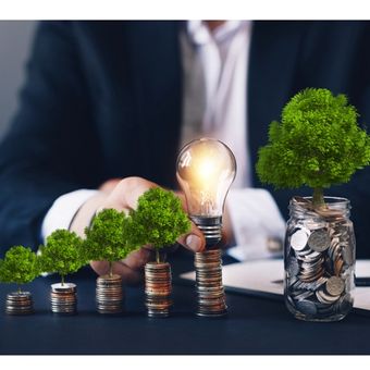Ilustrasi pembiayaan hijau.