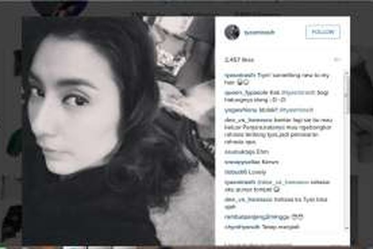 Tyas Mirasih menjawab pertanyaan follower-nya di Instagram tentang rahasia yang akan diungkap Robby Abbas.