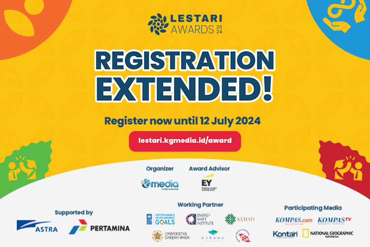 Pendaftaran Lestari Awards 2024 resmi diperpanjang sampai 12 Juli 2024.