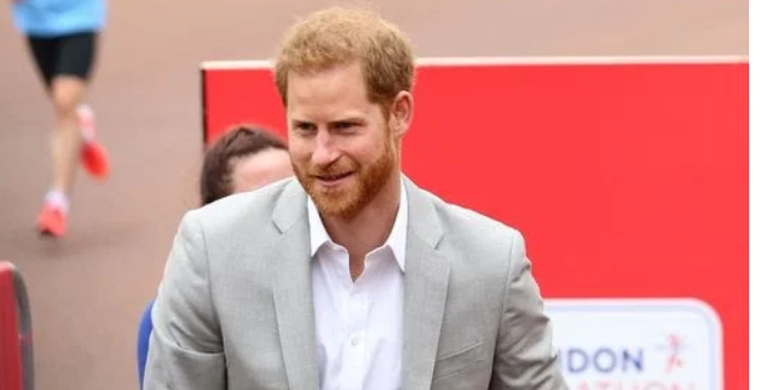 Pangeran Harry saat berada di London Marathon