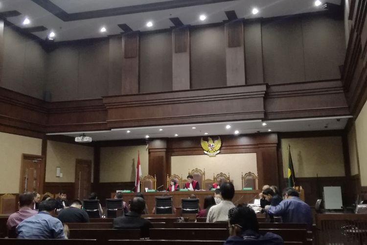 Sidang lanjutan terdakwa Direktur Utama PT Grand Kartech Kenneth Sutardja di Pengadilan Tipikor Jakarta Senin (1/7/2019).