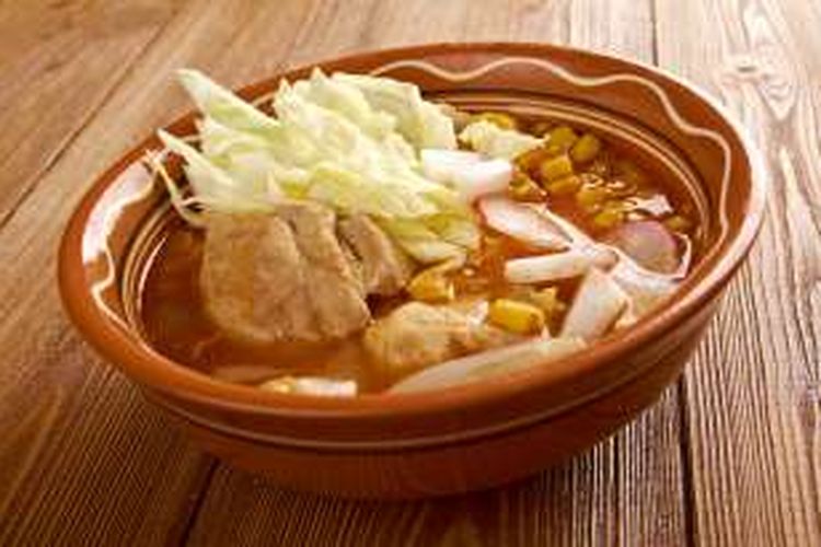 Sup Pozole khas Meksiko
