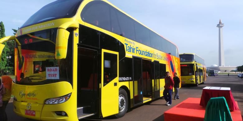 Kemenhub Bus Tingkat Sumbangan Milik Dki Hasil Modifikasi