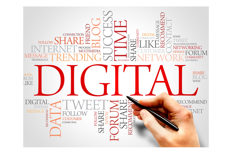 ilustrasi literasi digital.