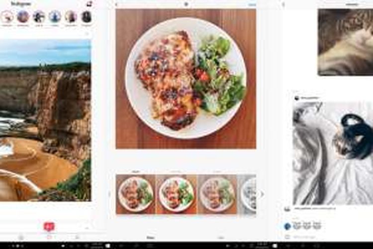 Tampilan Instagram untuk Windows 10 tablet atau PC