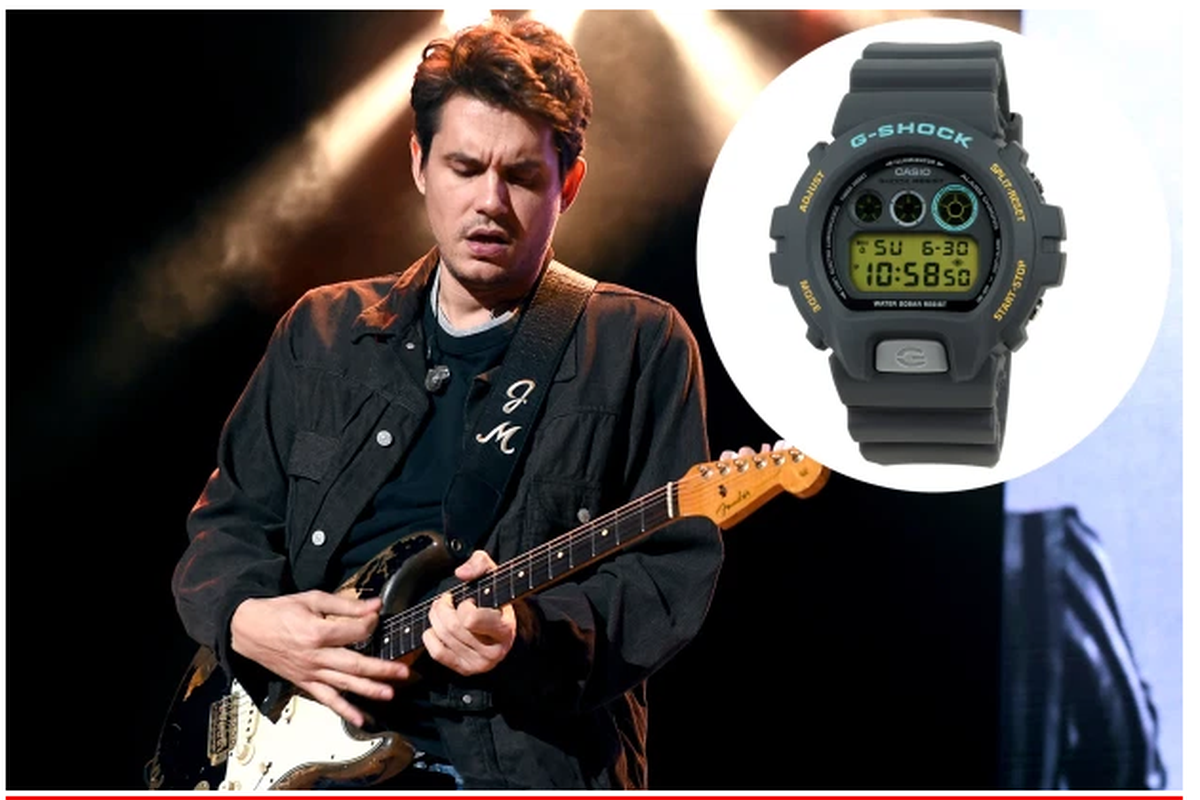 John Mayer dan jam tangan G-Shock Rer.6900 kreasinya.