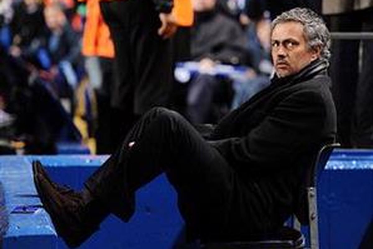 Pelatih Inter Milan, Jose Mourinho.