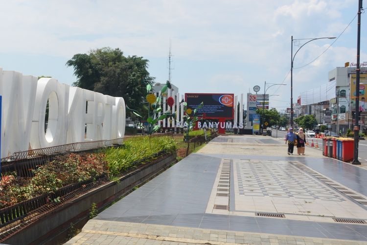 Alun-alun Purwokerto, Kabupaten Banyumas, Jawa Tengah.