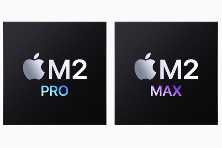 Ilustrasi chipset Apple M2 Pro dan M2 Max.
