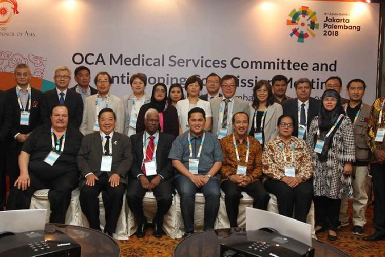 Pertemuan rutin OCA Medical Services Committee & Anti-Doping Commission kembali diadakan pada 4-6 Agustus 2017 di Jakarta dan pada 7 Agustus di Palembang.