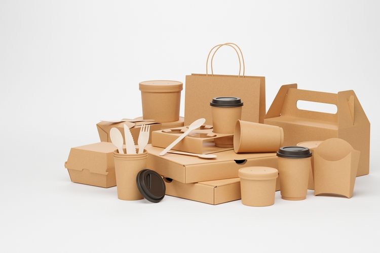 Kemasan kertas ramah lingkungan.