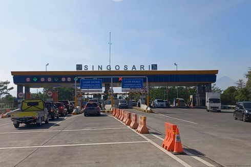 H+2 Lebaran, Arus Kendaraan di Gerbang Tol Singosari Ramai Lancar, Didominasi Keluar dari Malang Raya