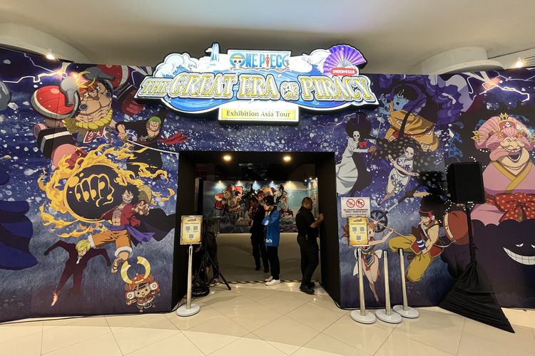 Pameran One Piece di Mall Of Indonesia, Jakarta Utara, Selasa (7/11/2023).