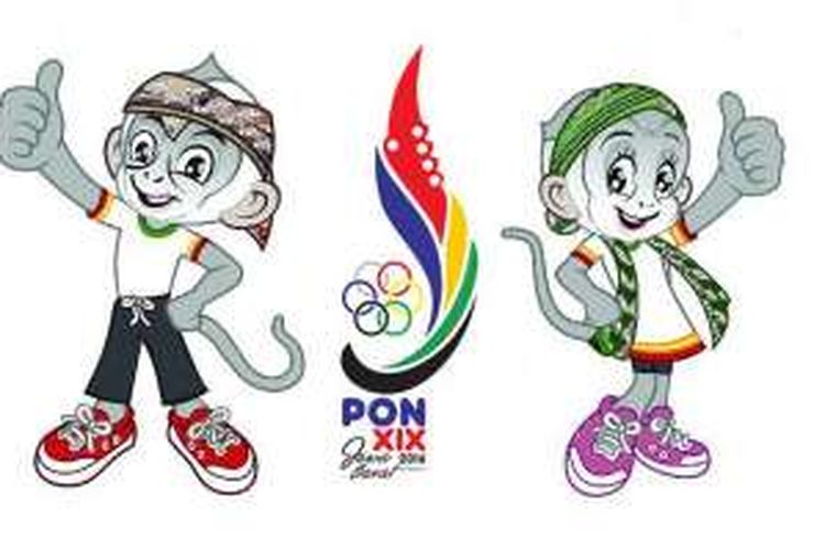 Logo dan maskot PON Jawa Barat.