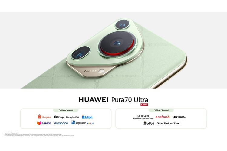 Pre-order HUAWEI Pura 70 Ultra di e-commerce yang tersedia. 