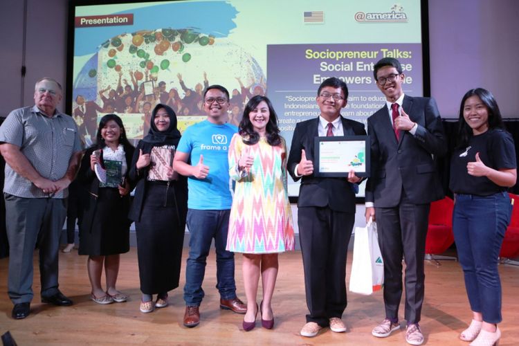 Seminar Sociopreneur diadakan Prestasi Junior Indonesia sebagai salah satu CSR Citi Indonesia mendukung generasi muda (21/8/2018).
