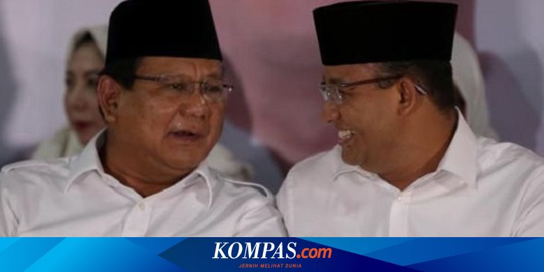 Membandingkan Keunggulan Prabowo Dan Anies Di Tiga Survei Ini Halaman All Kompas Com