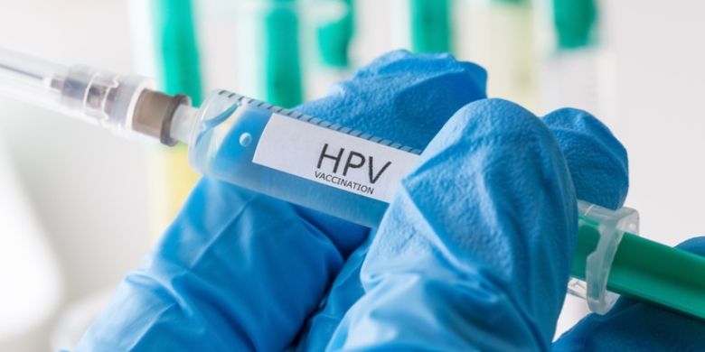 Ilustrasi vaksin HPV. 