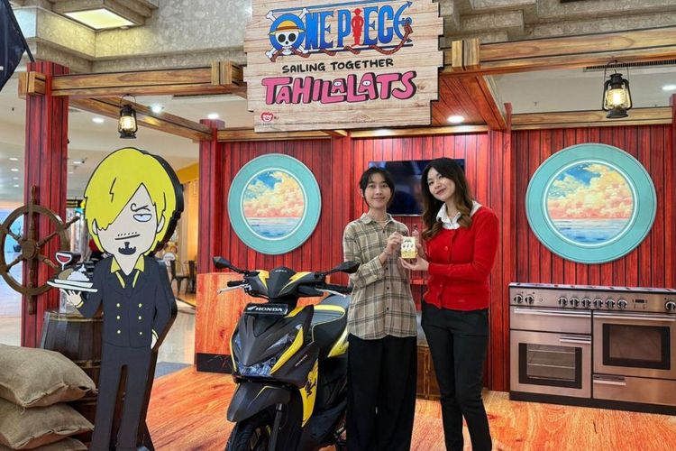AHM menghadirkan unit kolaborasi paling ditunggu, yakni Honda BeAT One Piece Tahilalats Edisi Spesial dengan desain eksklusif karakter Roronoa Zoro dan Vinsmoke Sanji.