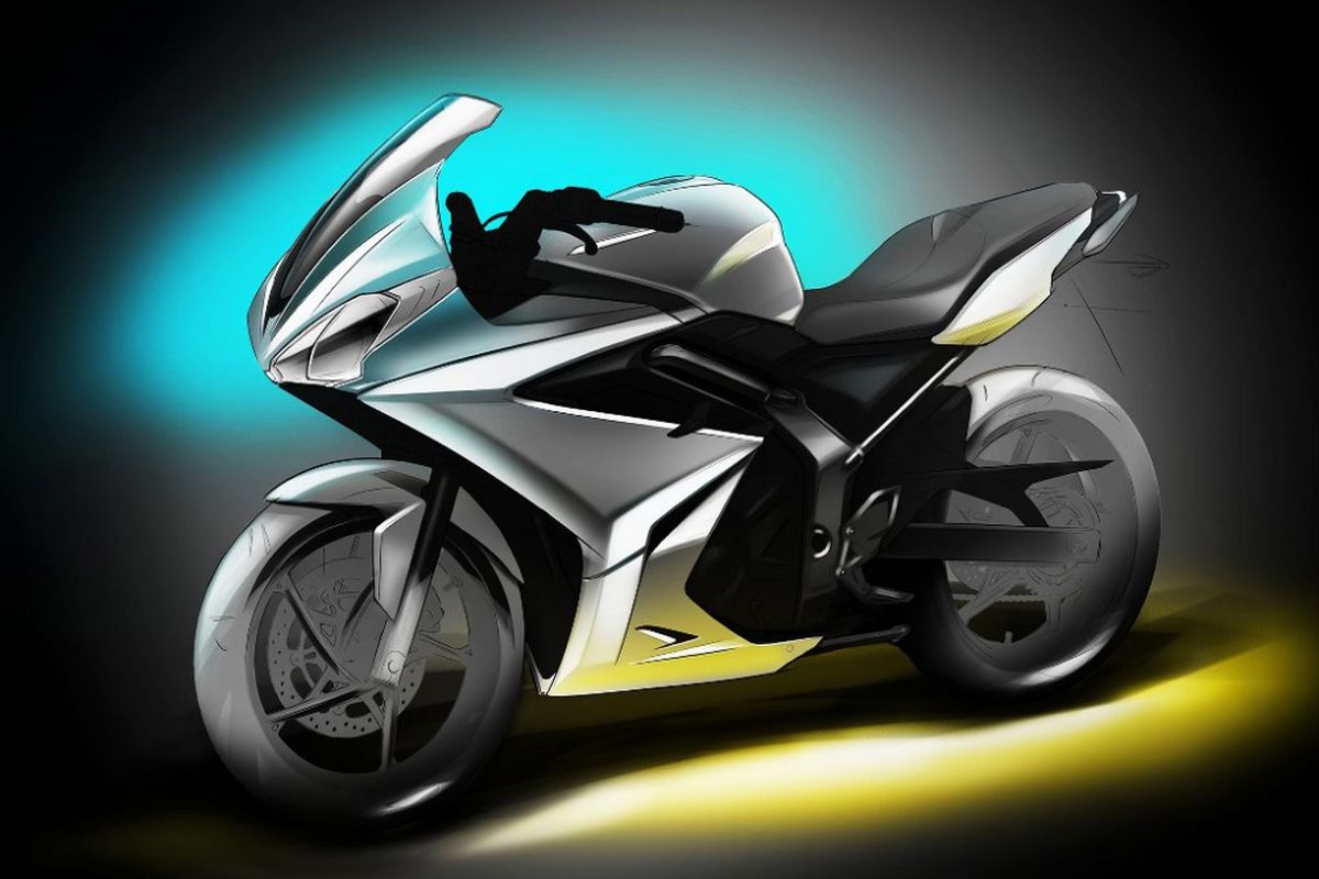 Sketsa Triumph Daytona 250