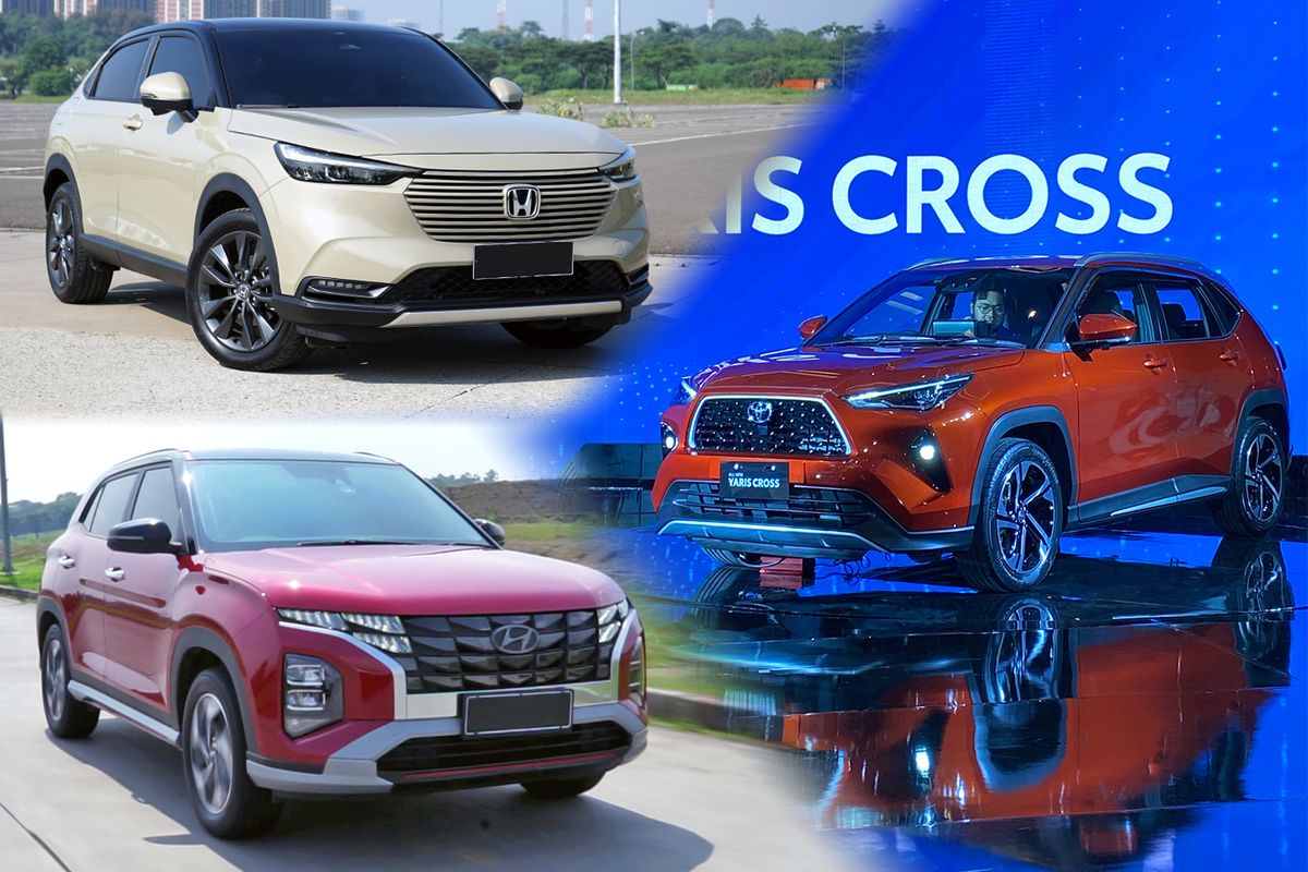 Kompasari Yaris Cross Bensin vs Creta dan HR-V