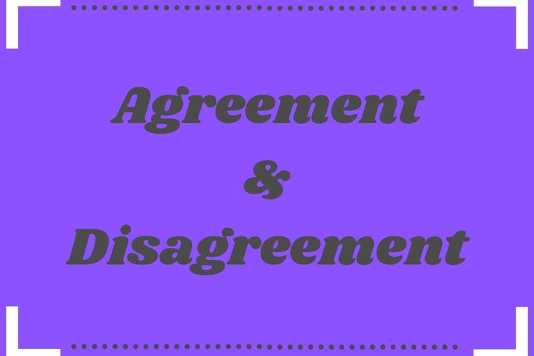 Contoh dialog agreement and disagreement