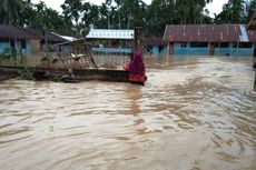 Pesantren dan Puluhan Rumah Terendam Banjir di Aceh Utara