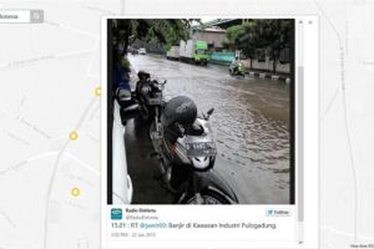 Aplikasi berbasis web Siaga Banjir